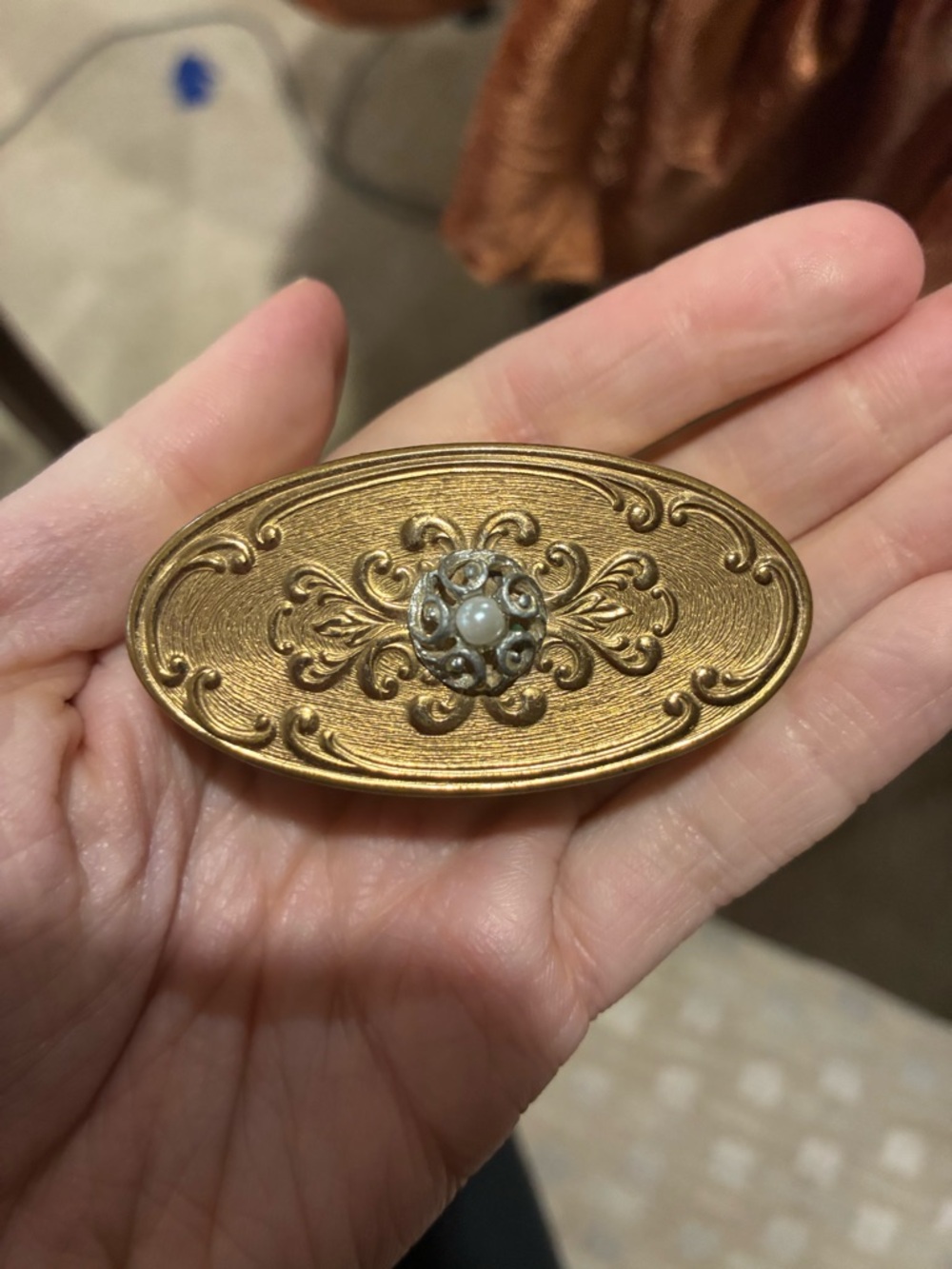 Vintage Max Factor lipstick mirror compact